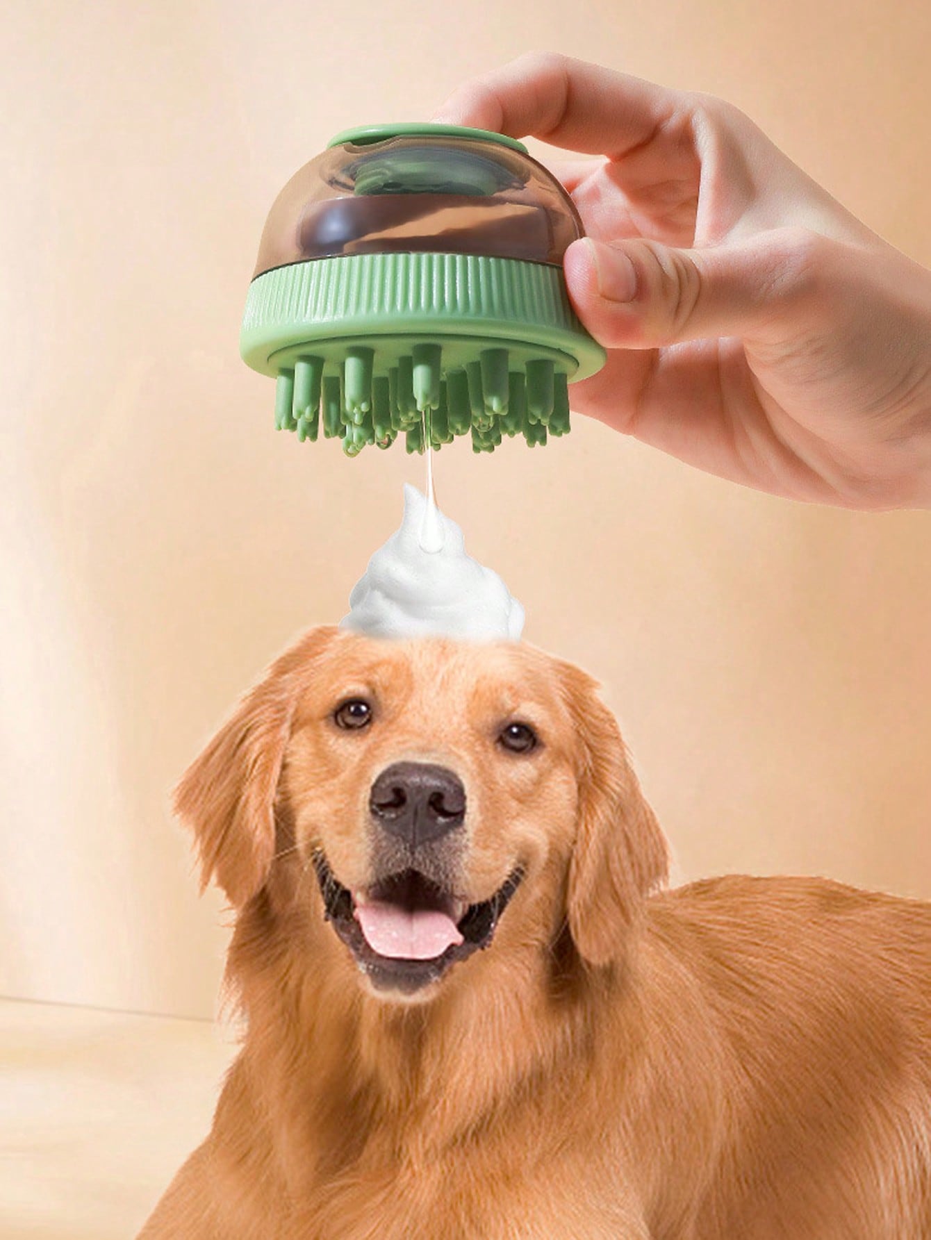 1pc UFO Design Pet Bath Brush For Dog And Cat For Massage