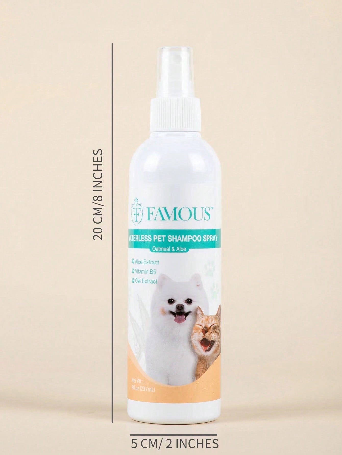 1pc Waterless Pet Shampoo Spray For Dog And Cat For Cleaning