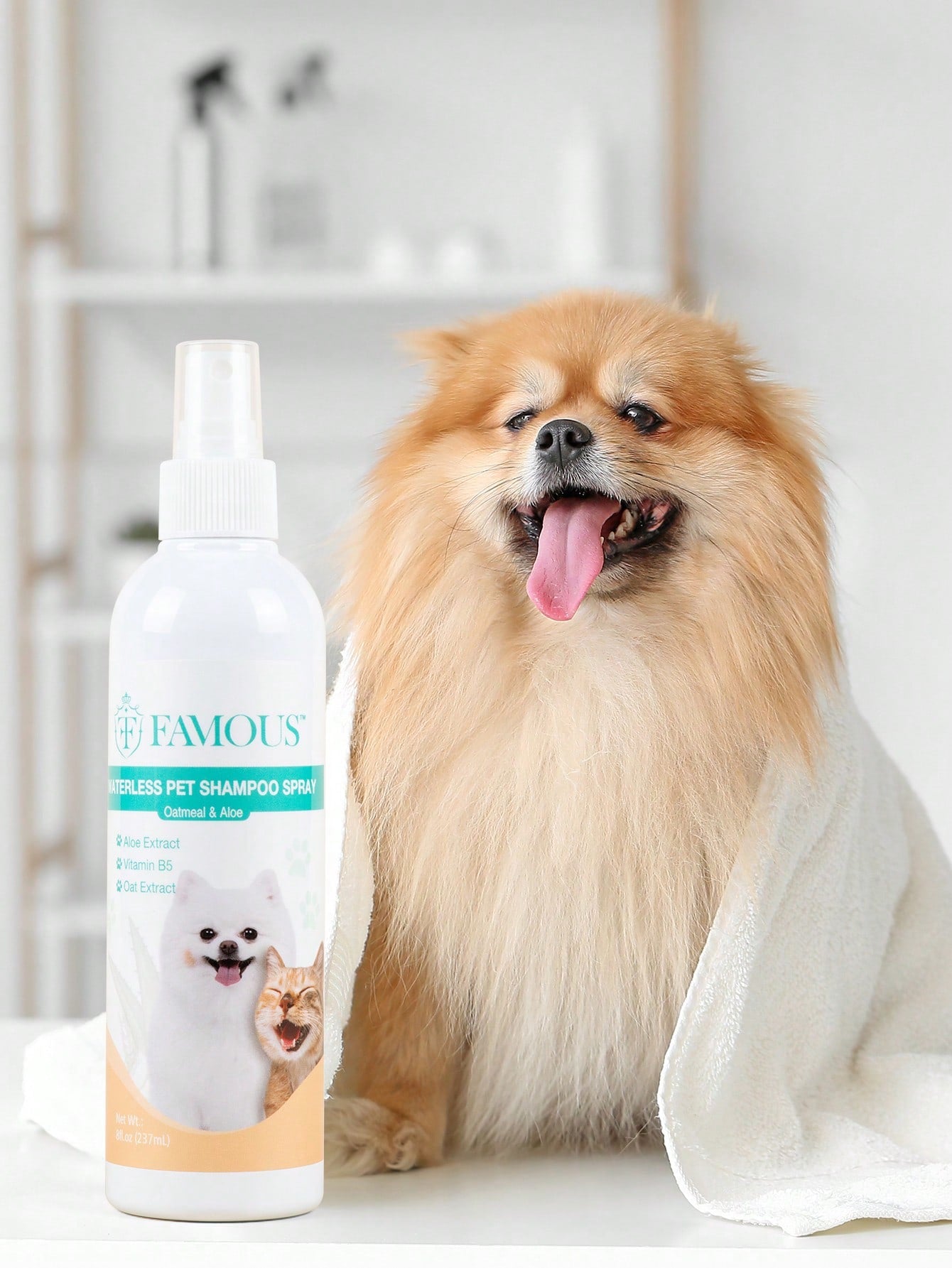 1pc Waterless Pet Shampoo Spray For Dog And Cat For Cleaning