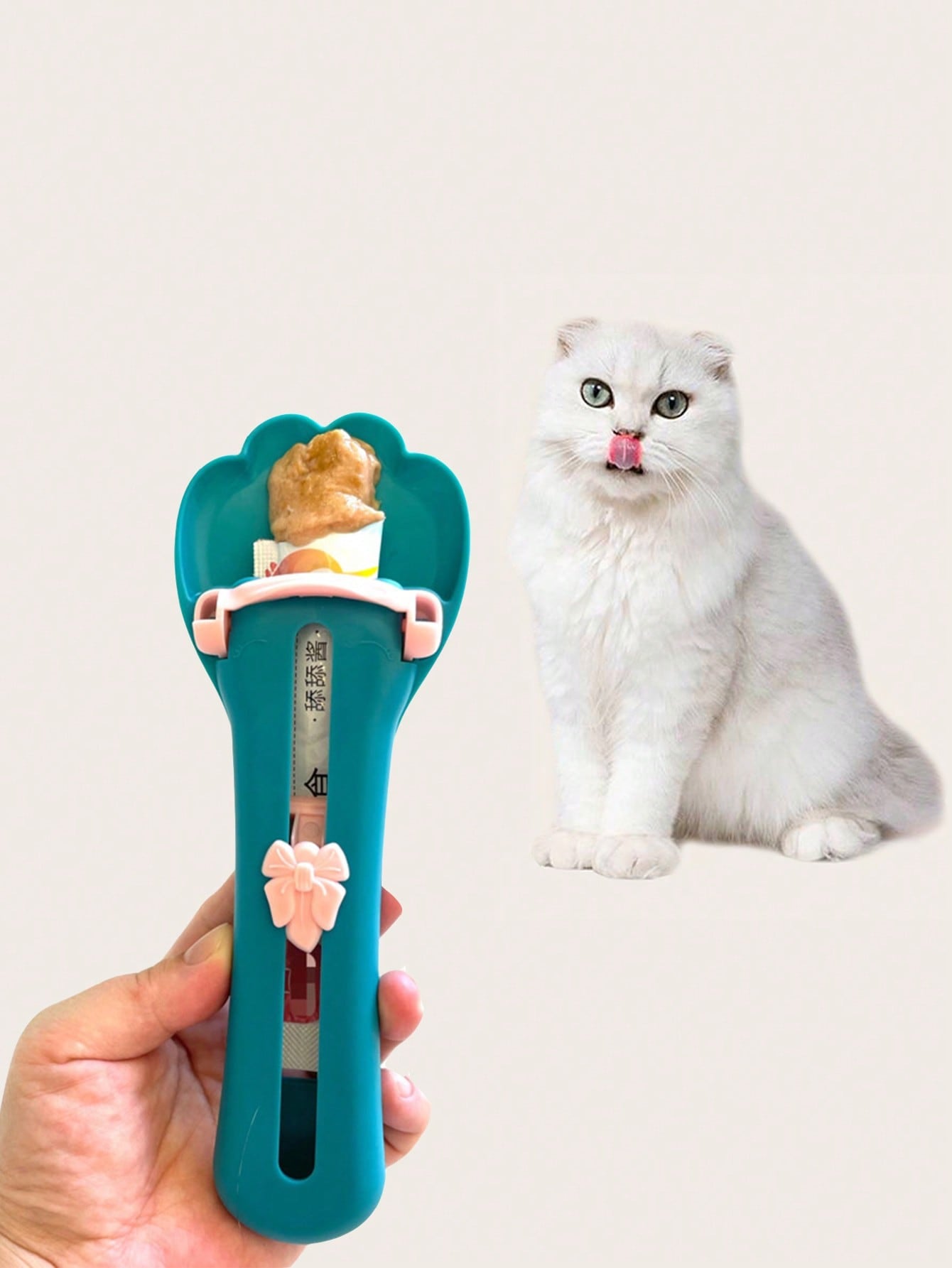 1pc Random Color Cat Strip Spoon Feeder For Cat For Food Feeding