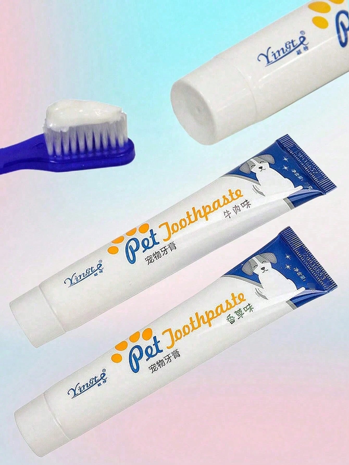 1pc Random Pet Toothpaste For Dog And Cat For Teeth Cleaning