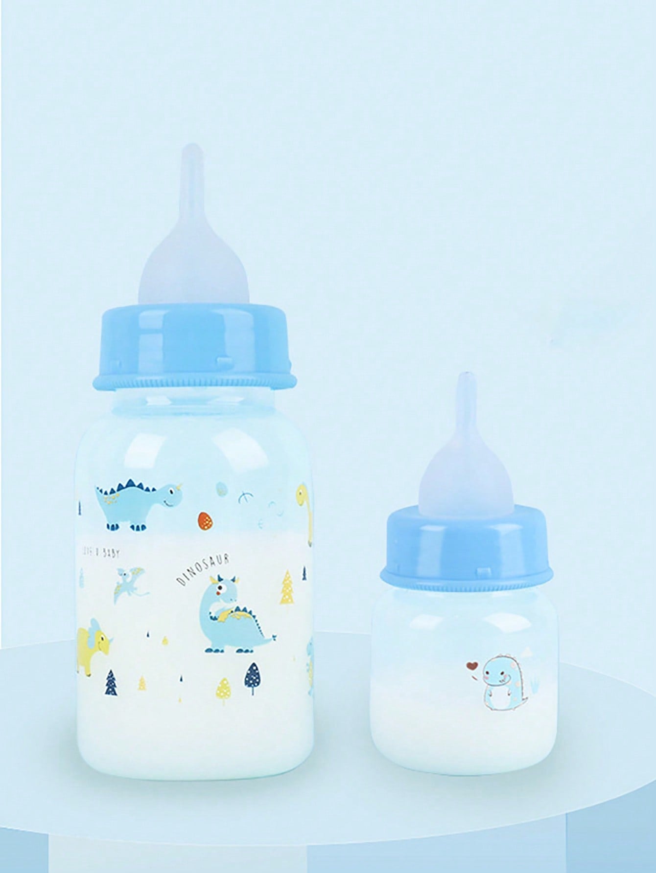 1pc Plastic Pet Feeding Bottle Cute Cartoon Graphic Pet Feeding Bottle For Cat And Dog