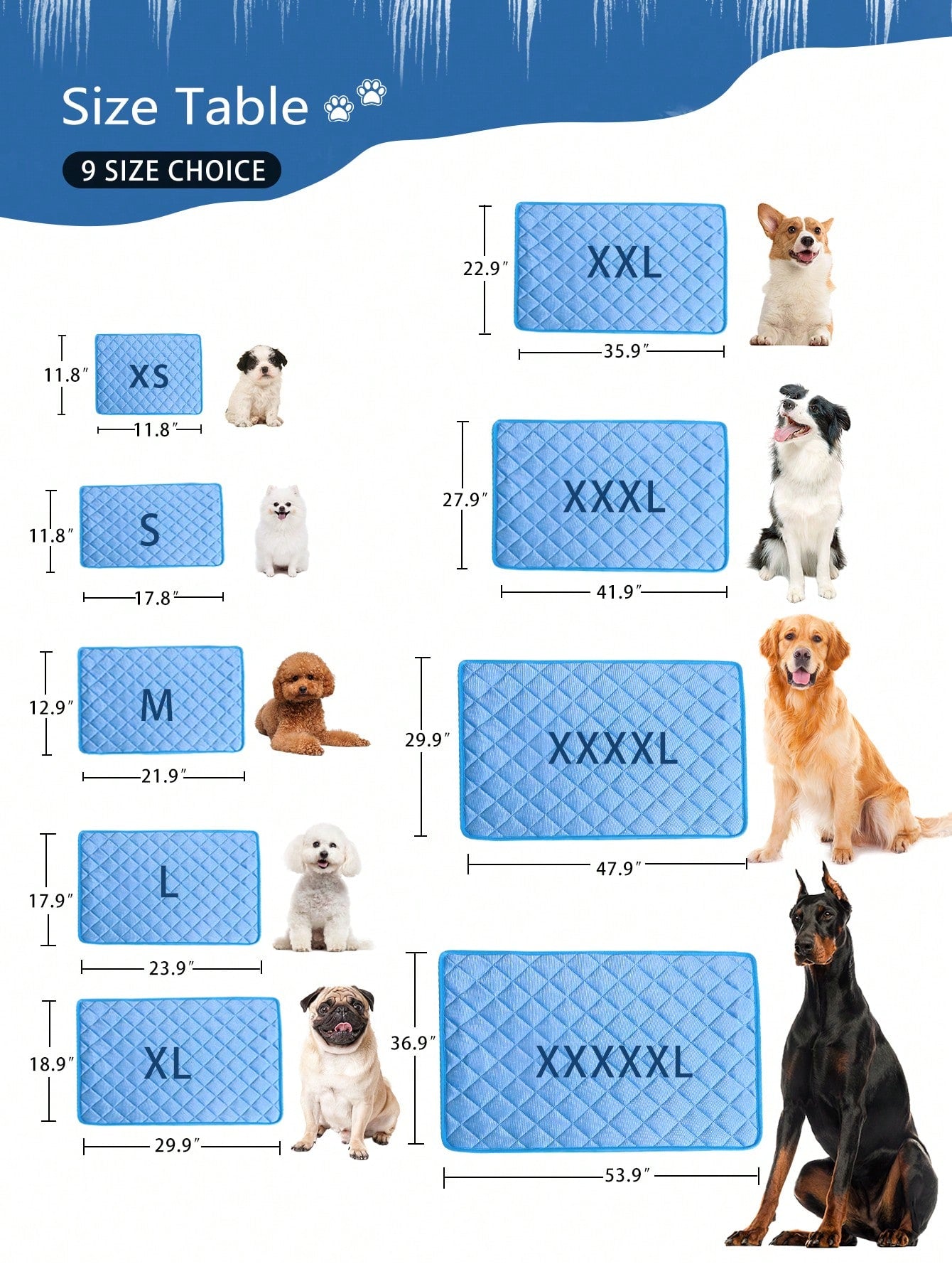 1pc Pet Cooling Mat For Dog And Cat For Summer