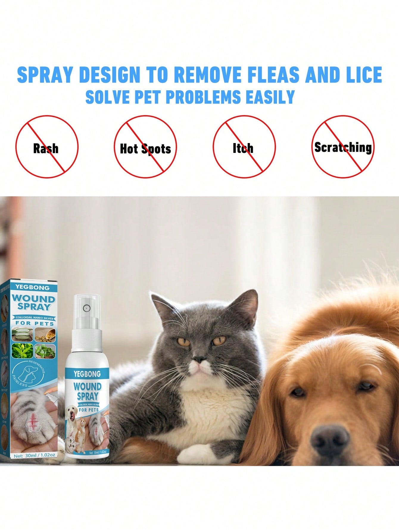 1pc Pet Wound Spray For Dog And Cat For Healthy