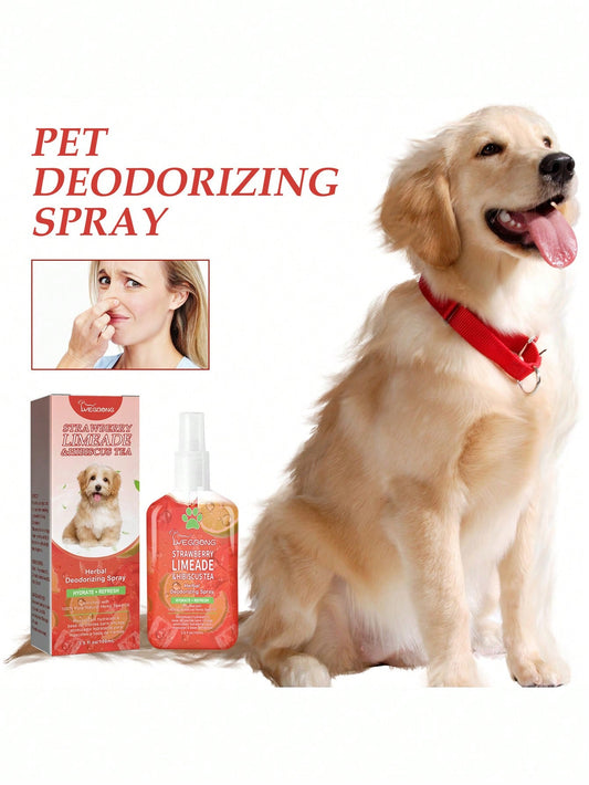 1pc Slogan Graphic Pet Deodorant For Cat Dog For Cleaning