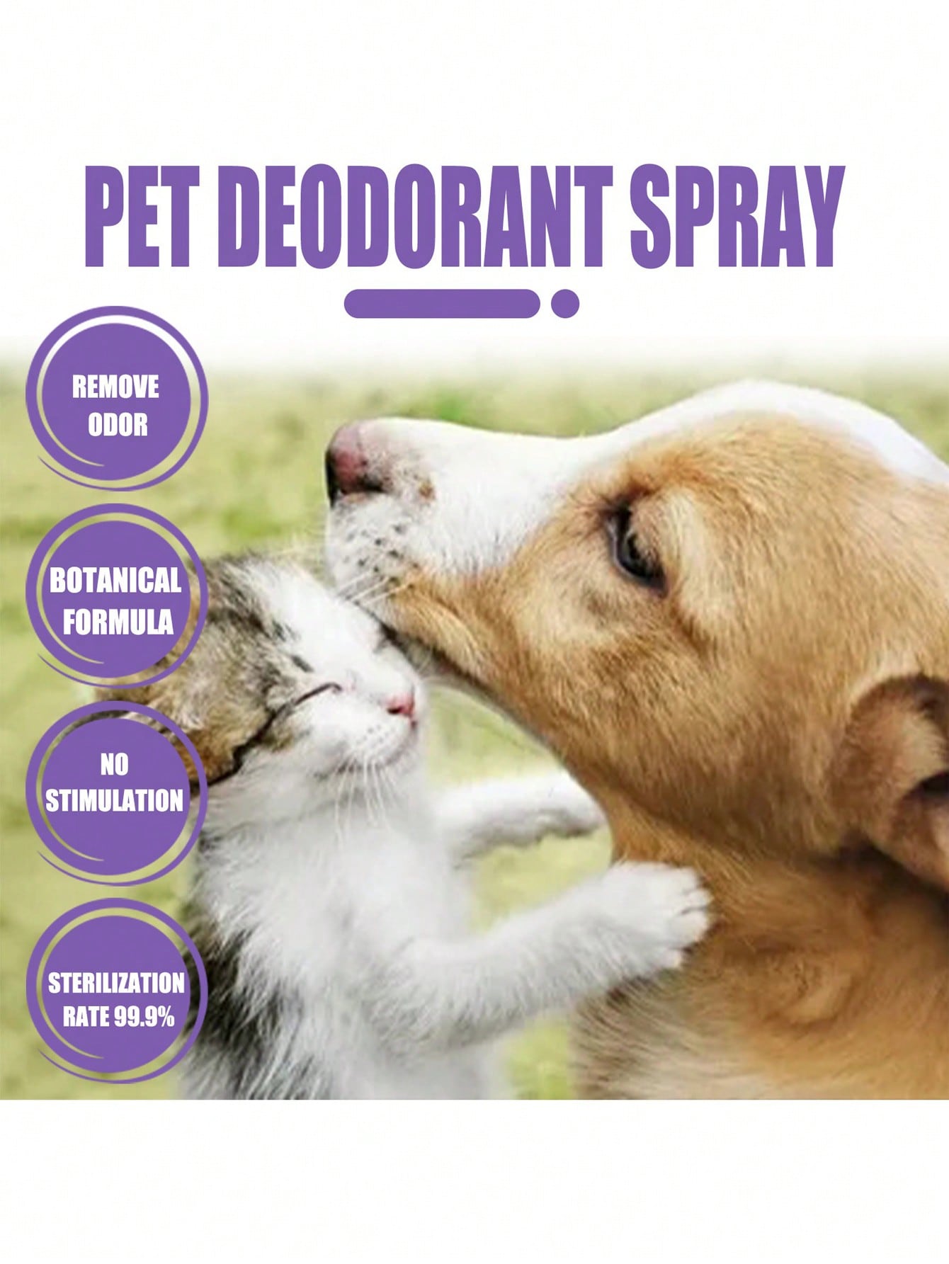 1pc Slogan Graphic Pet Deodorant For Cat Dog For Cleaning