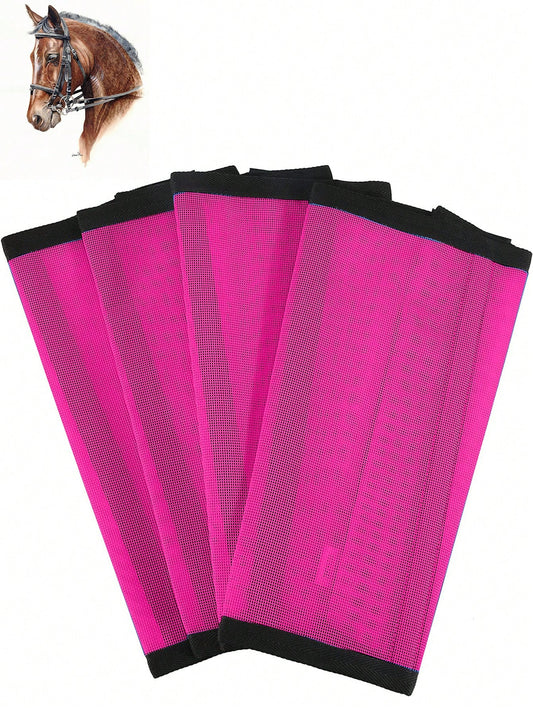 4packs Mesh Fly Boots For Horse Loose Breathable Mesh Horse Fly Boots Protective Horse Leg