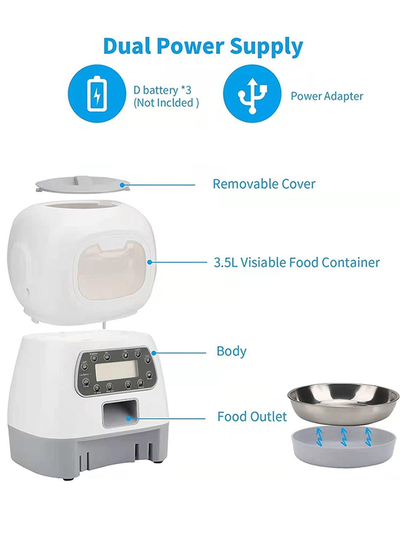 Pet food bowl outlet timer