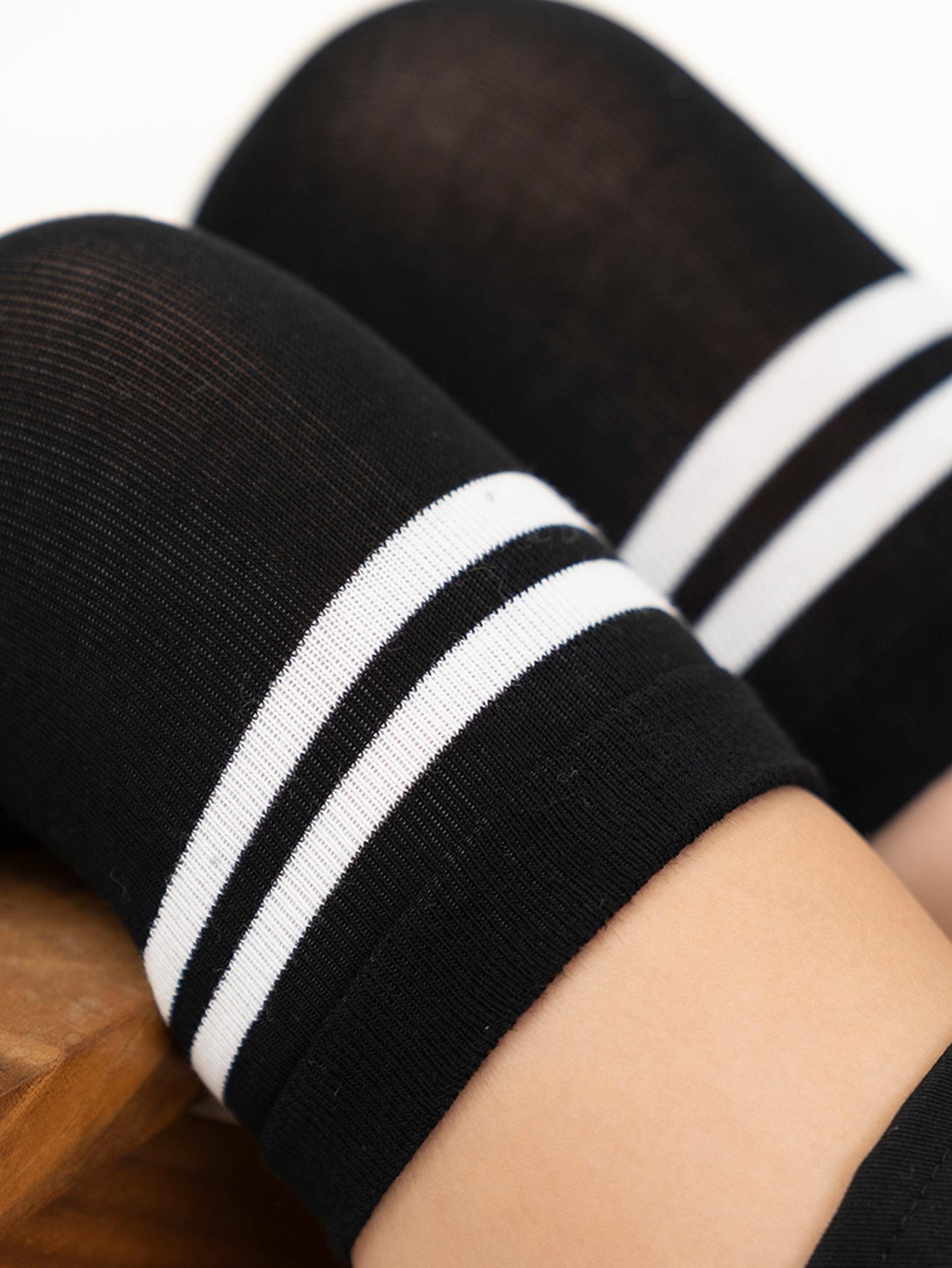 2pairs Kids Striped Pattern Casual Over The Knee Socks For Daily Life