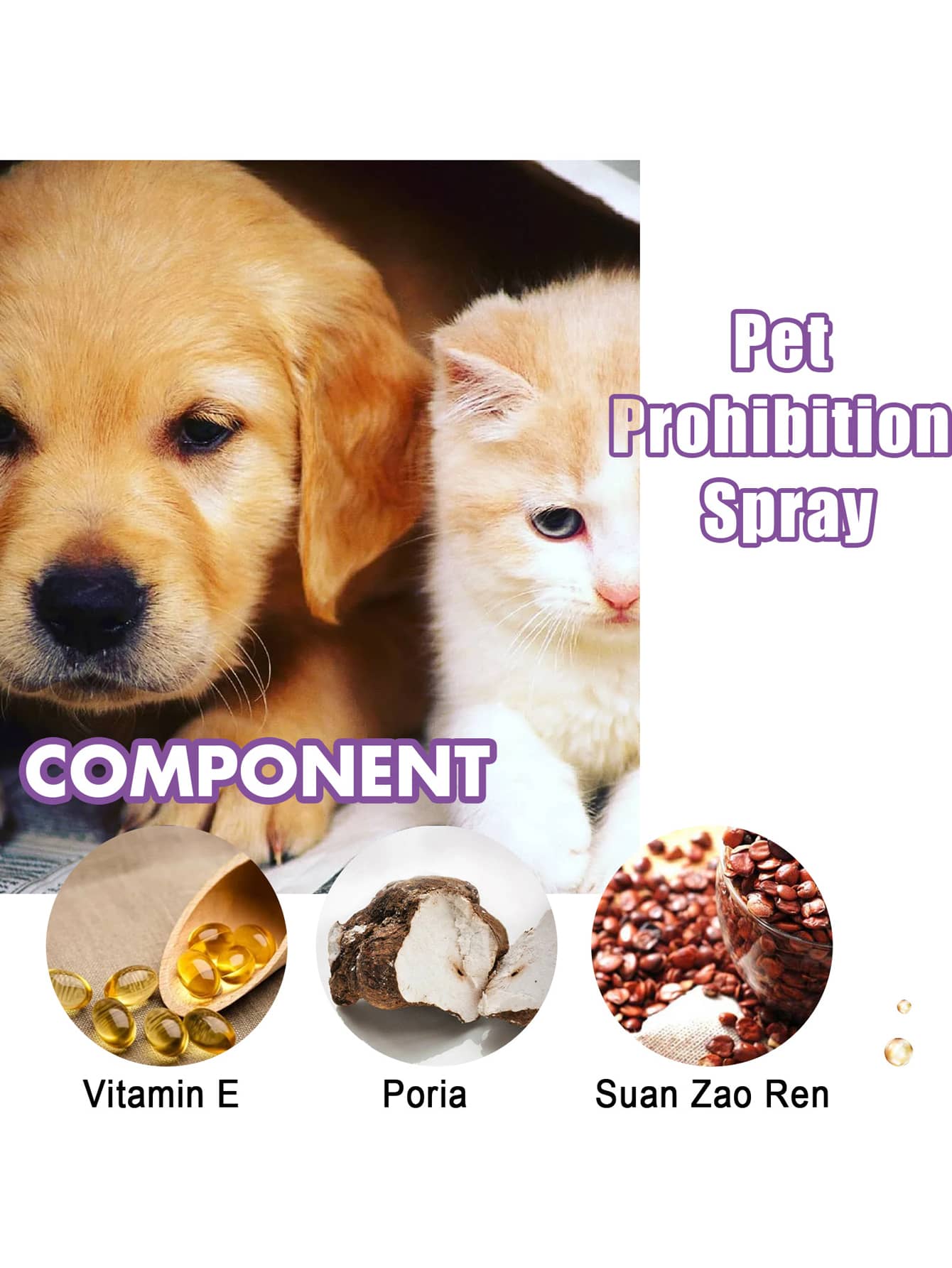 1pc Pet Anti heat Liquid Spray Special For Cat Dog Effectively Improves Anxious Mood During Heat