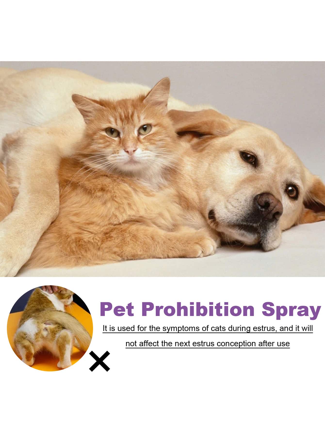 1pc Pet Anti heat Liquid Spray Special For Cat Dog Effectively Improves Anxious Mood During Heat