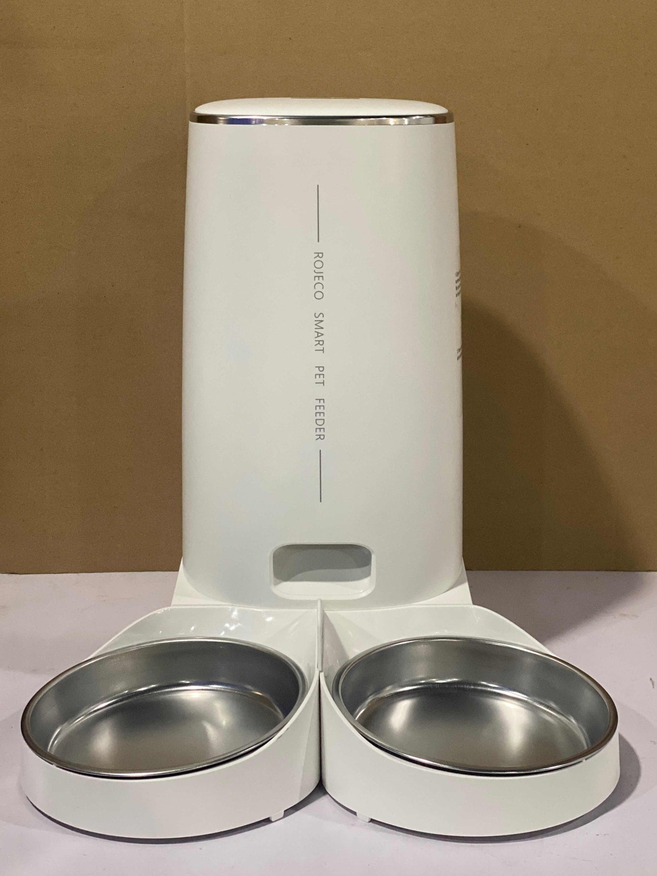 1pc Double Basin Pet Smart Feeder with WIFI Function 4L Capacity Only with USB Data Cable Delivery Without Adapter