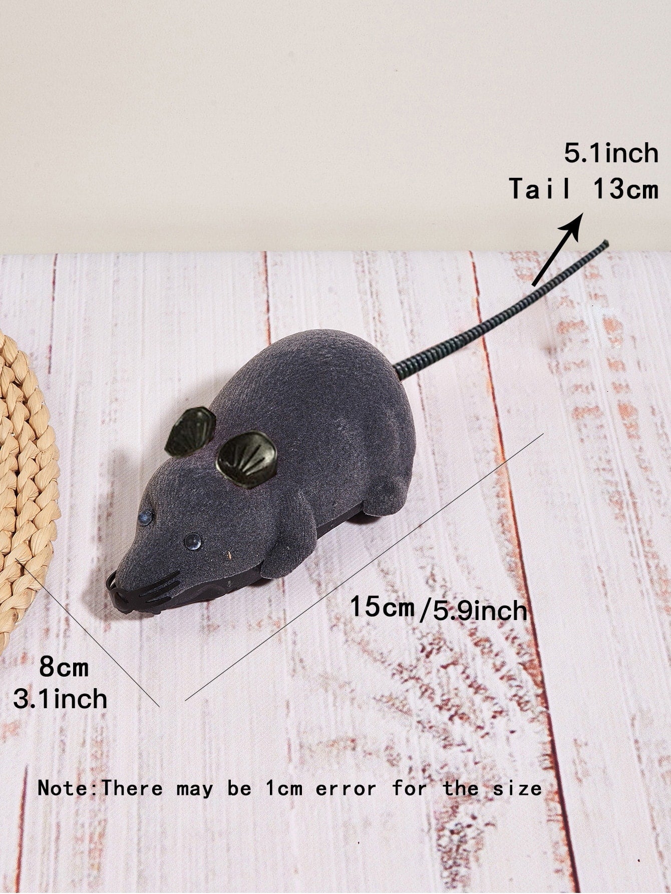 1pc Remote Control Mouse Design Interactive Cat Toy For Dog And Cat For Play