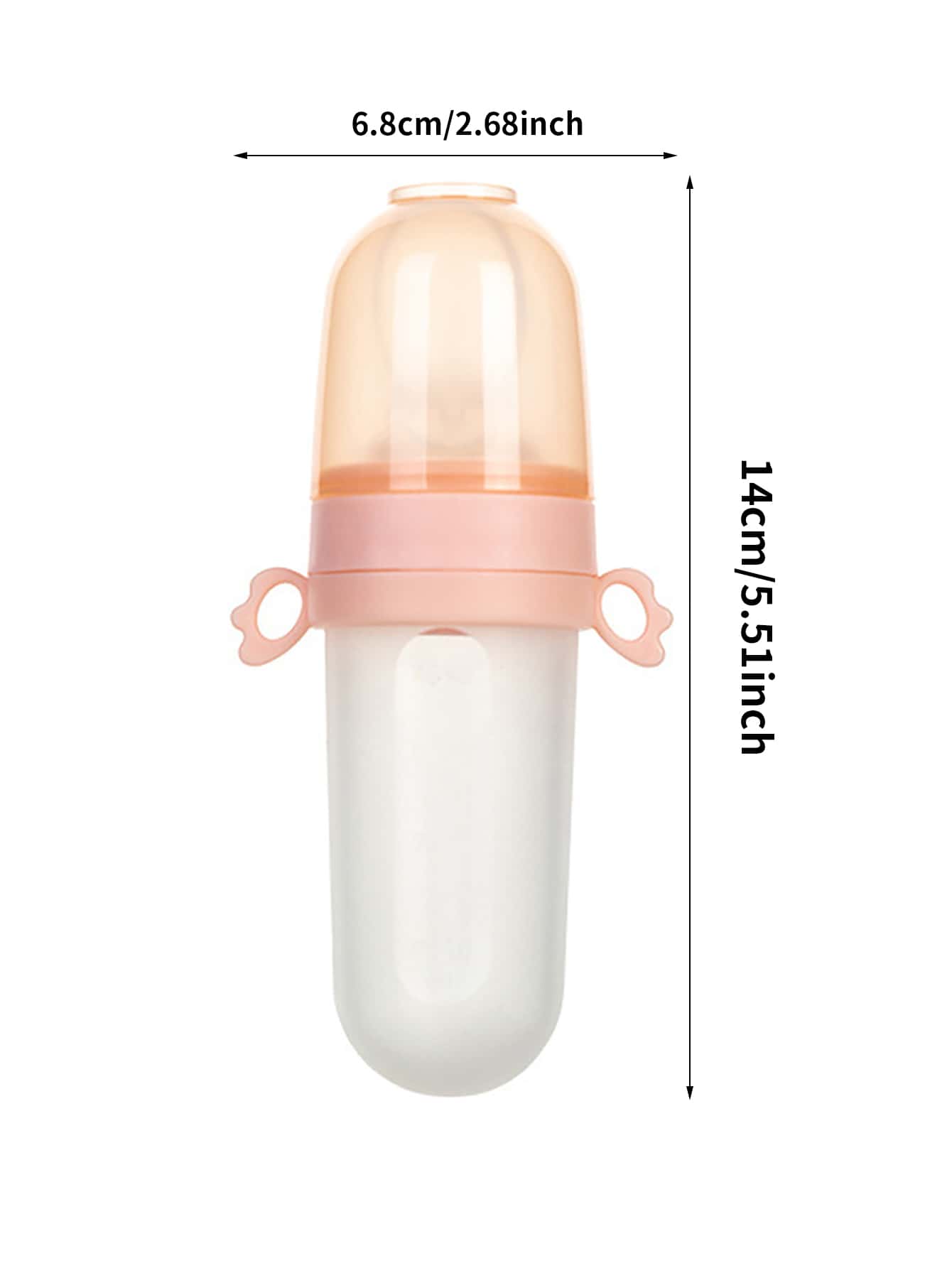 4pcs/Set Baby Feeding Set:1pc Silicone Spoon Feeder Bottle with Handle, 3-Size Elastic Mesh Bags-S, M, L.Rice Paste Squeeze Feeding Bottle Set, Multifunctional Fruit Vegetable Food Supplement Milk Bottle-Pink