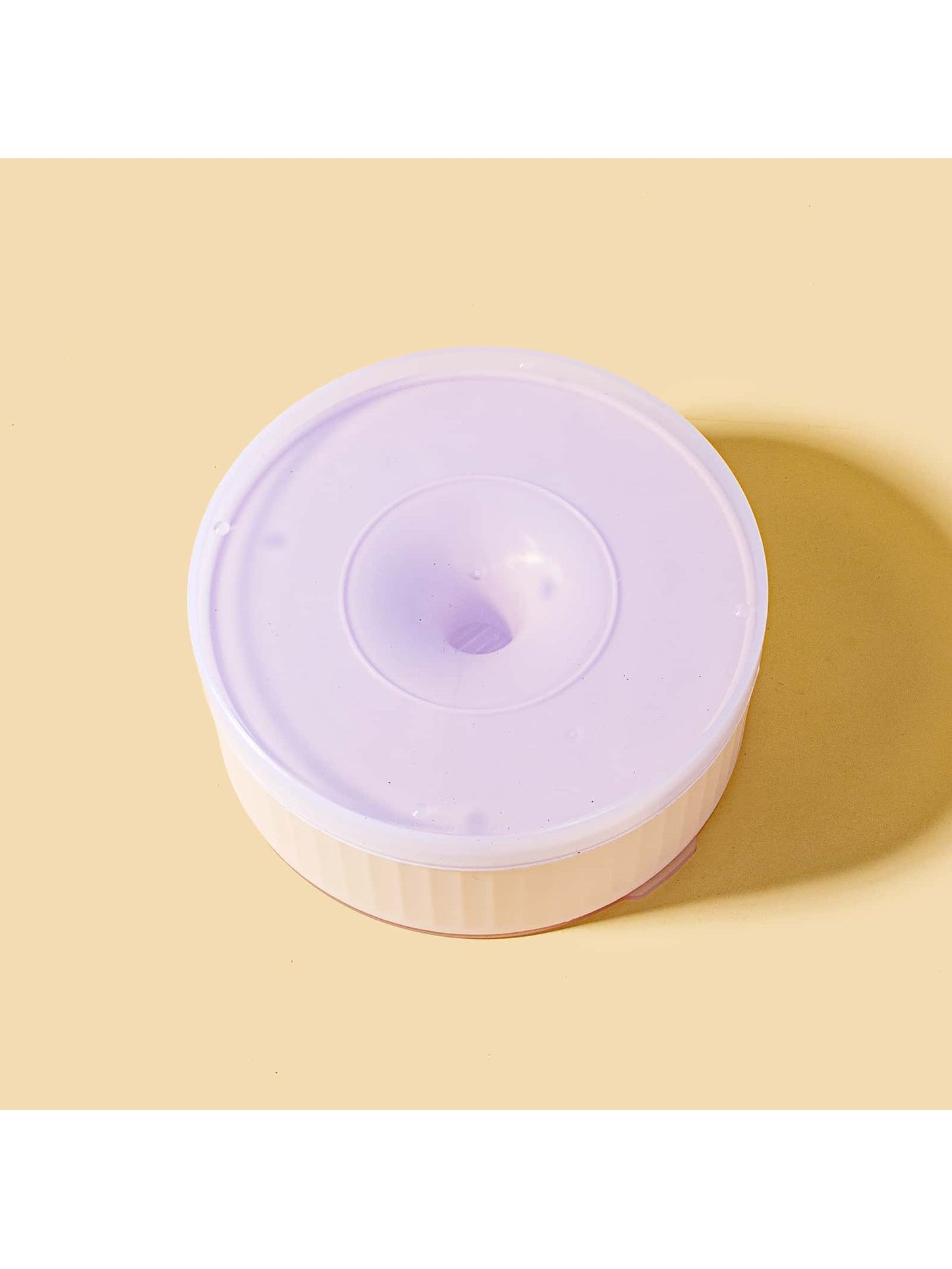 1pc PP Round Simple Durable Pink Food Storage Container For Pets