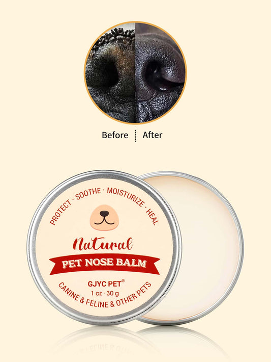 Pet Nose Moisturizing Balm 1 Oz: Prevents Dry Noses In Dogs And Cats (including French Bulldogs), Repairs Dryness And Cracks, Deeply Moisturizes, Can Be Licked Safely