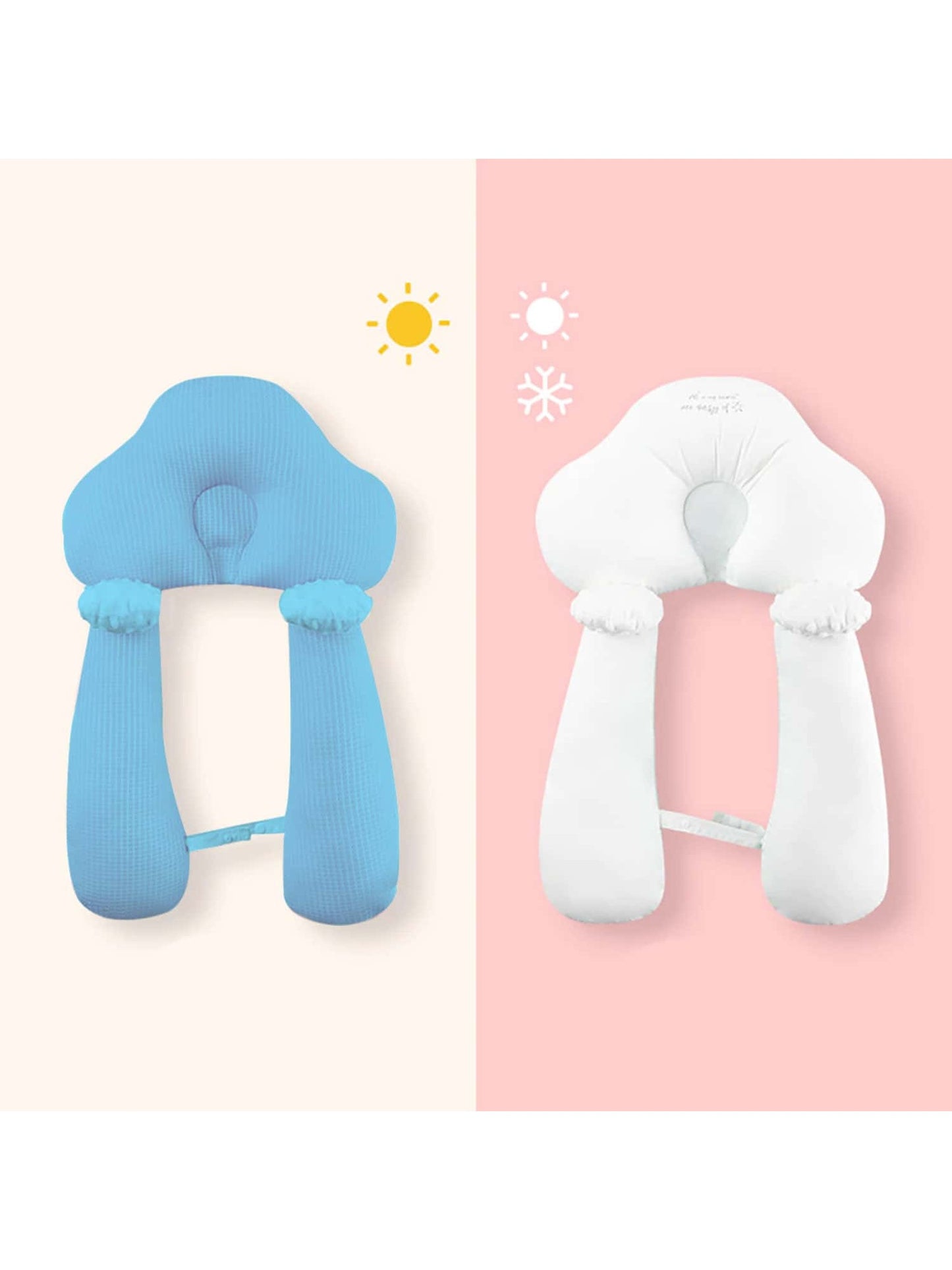 Baby anti emesis slope pad,Newborn feeding,Pillow bed in bed,Nursing Pillow,Baby shaped pillow -blue twins