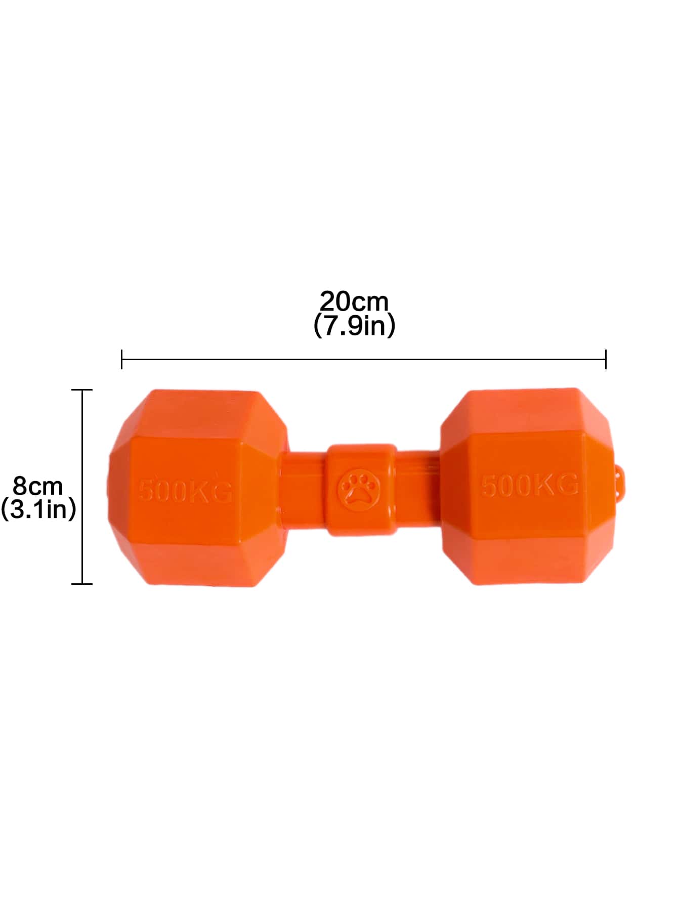 1pc Random Color Dumbbell Design Pet Sound Toy