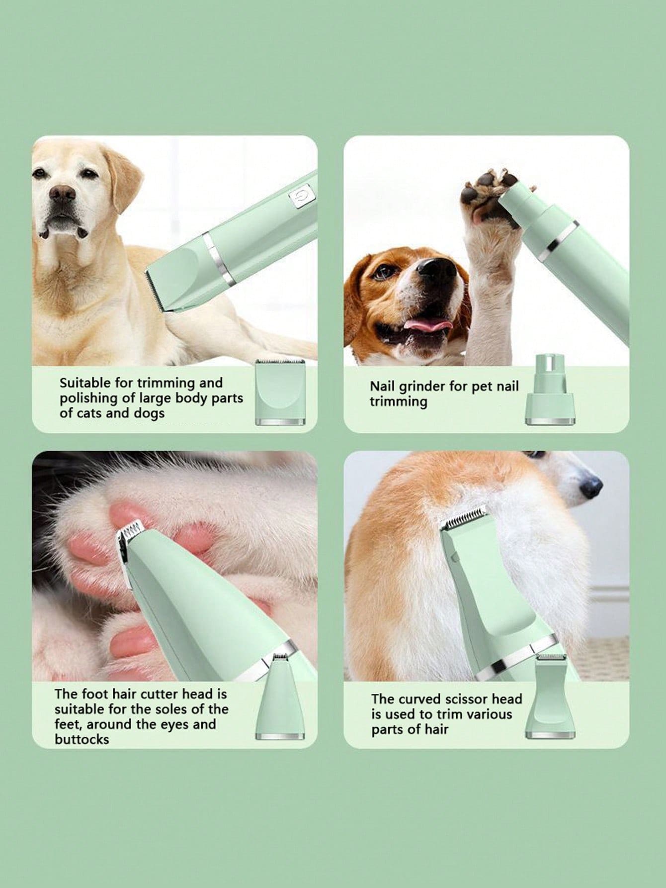 Pet Hair Clipper Electric Trimmer For Dogs And Cats, Foot Hair Trimming, Beauty Tool