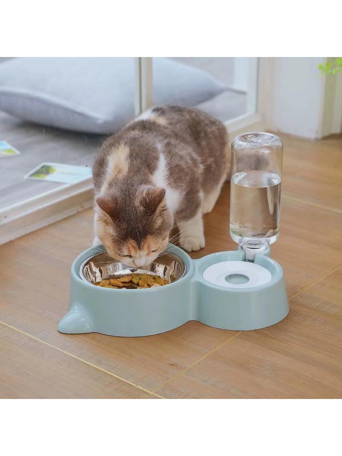 1pc Cat Ear Bowl For Pet Feeding Automatic Water Storage Bowl For Cats And Dogs