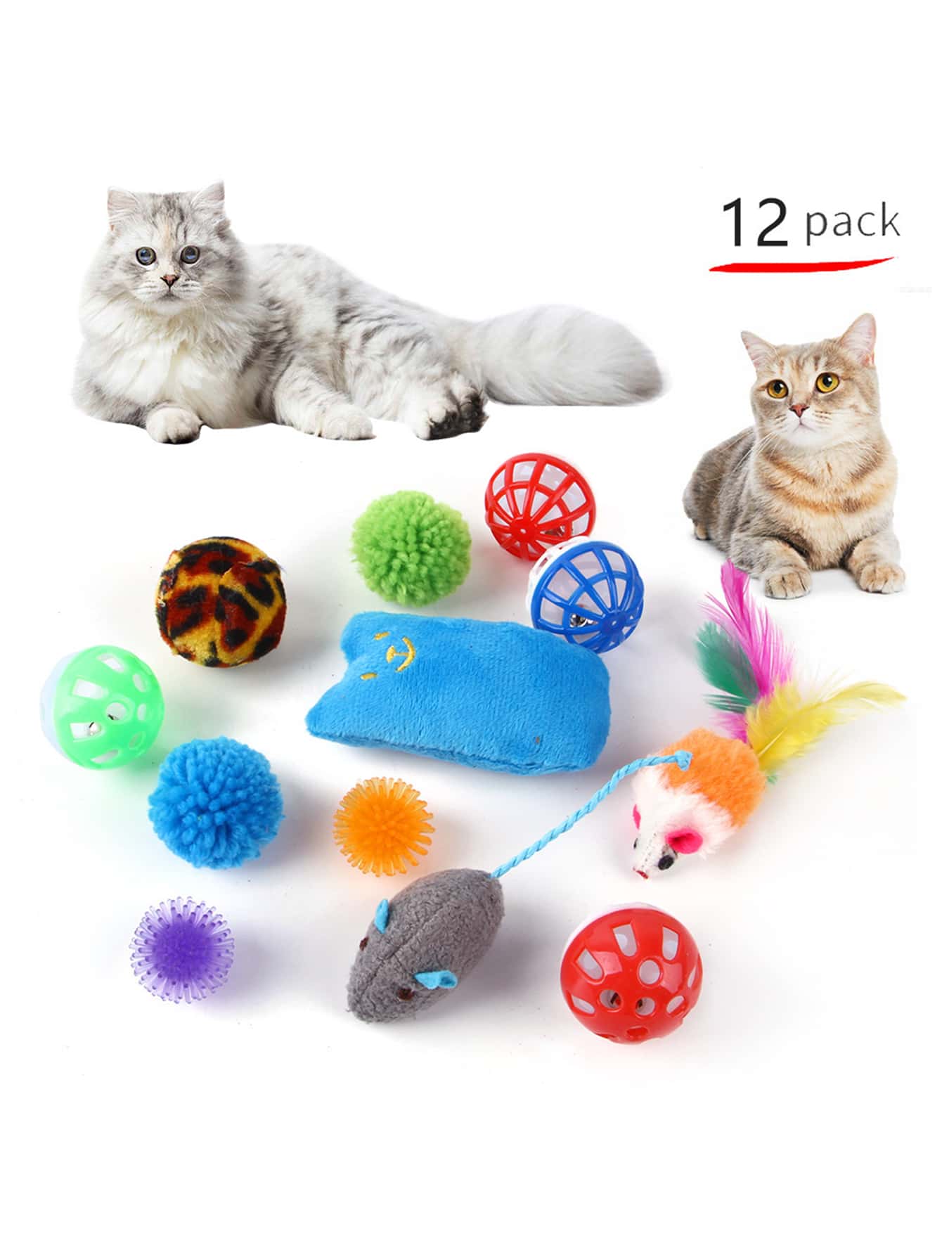 13 pcs 1 set of cat toys cat tunnel combination toys