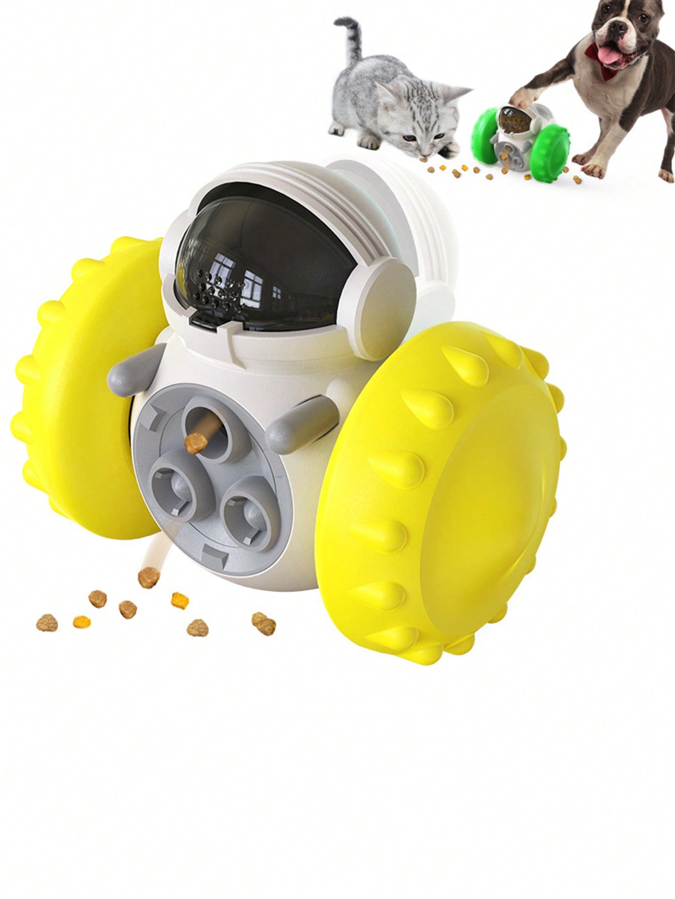 1pc Pet Toy Dog Slow Feeder Wobbler Balanced Car Design