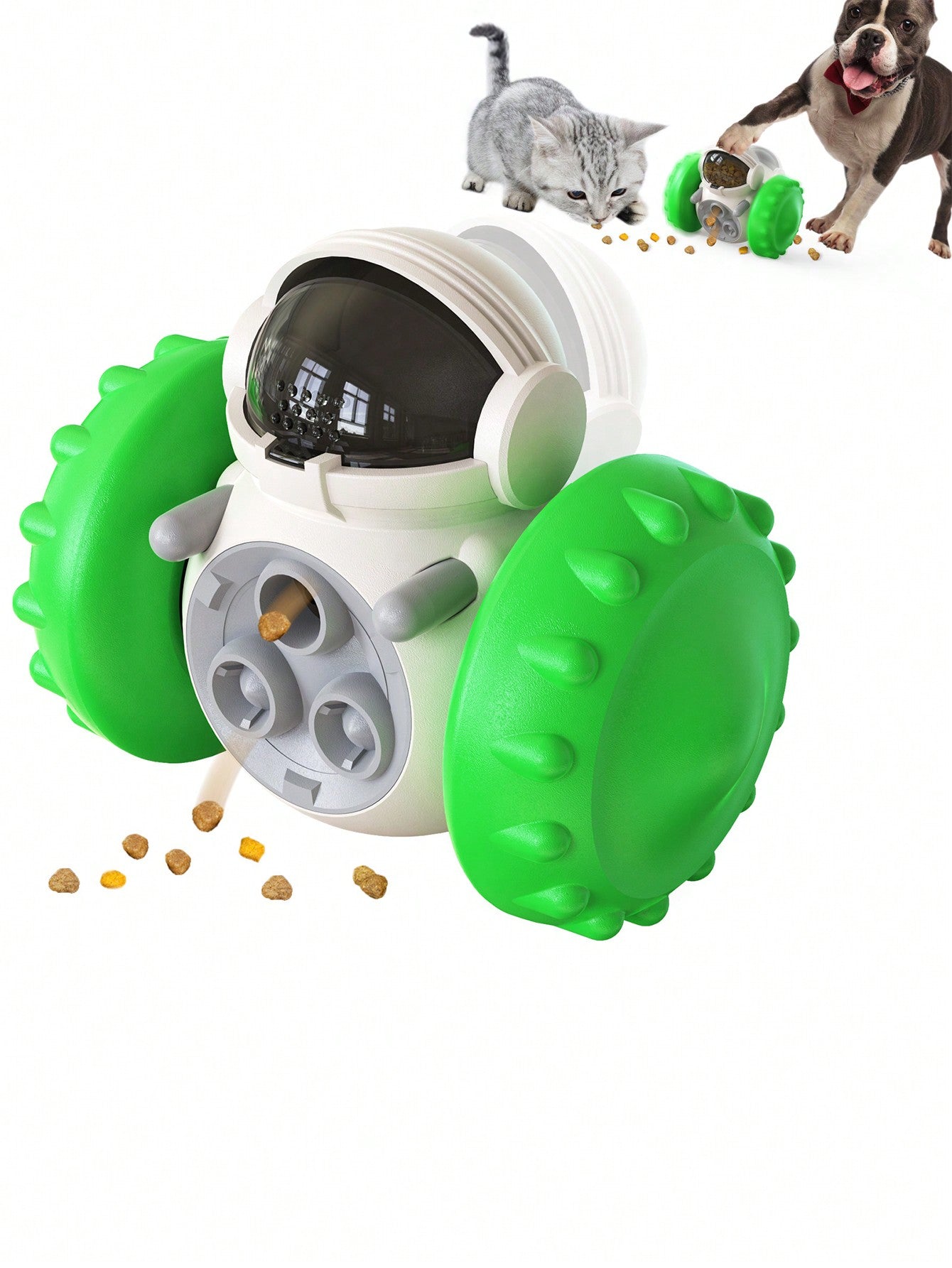 1pc Pet Toy Dog Slow Feeder Wobbler Balanced Car Design