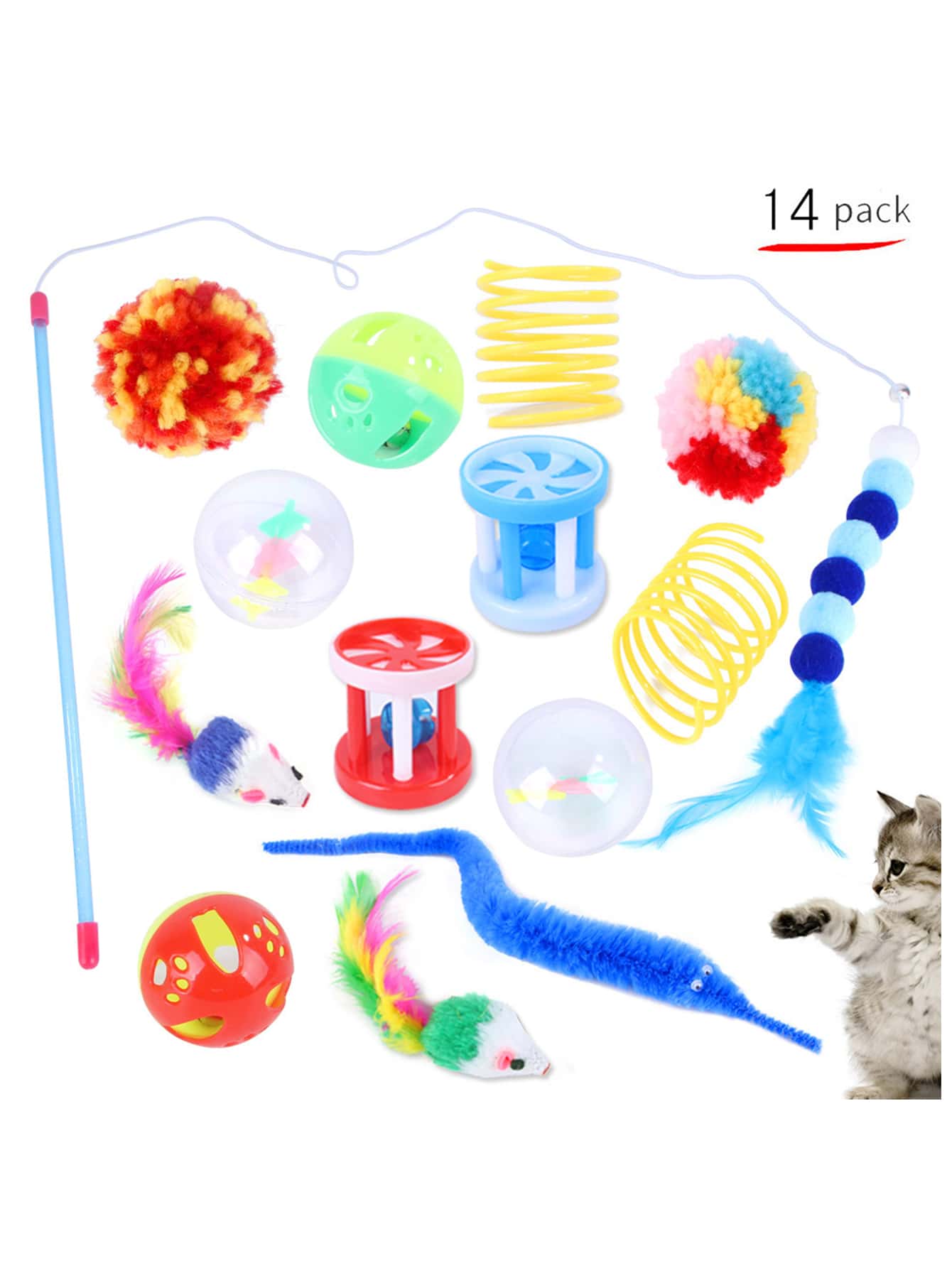 13 pcs 1 set of cat toys cat tunnel combination toys