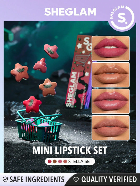 SHEGLAM Hi-Beam Mini Lipstick Set-Stella Set