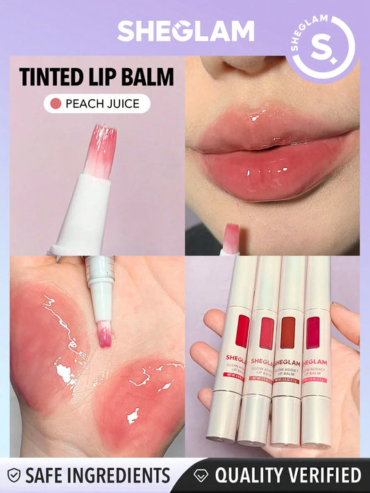 SHEGLAM Glow Addict Lip Balm-Peach Juice