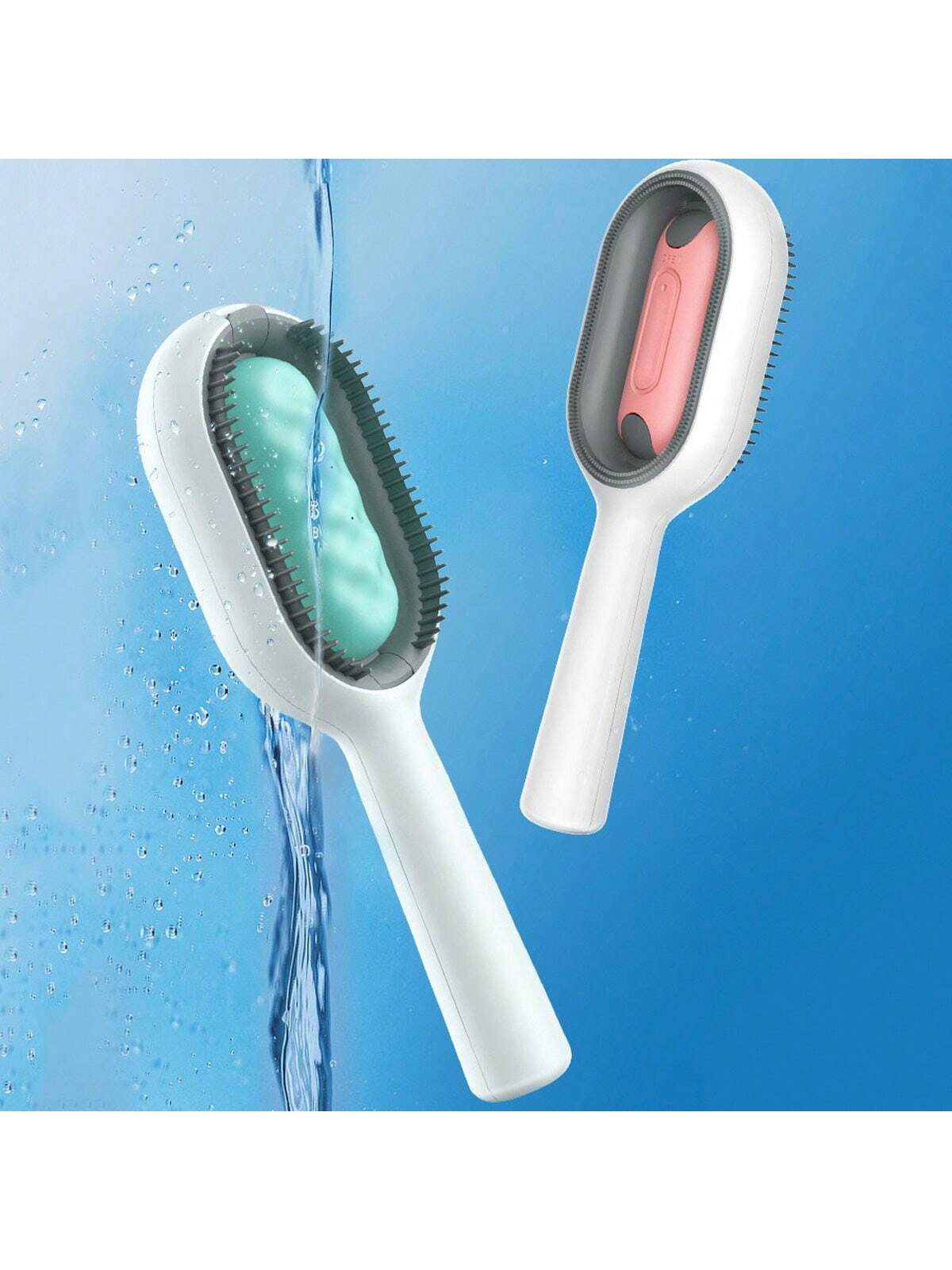 1pc Pet Hair Remover With Water Injection Type, Including Comb, Non-washable Wet Wipes And Sticky Brush For Dogs And Cats
