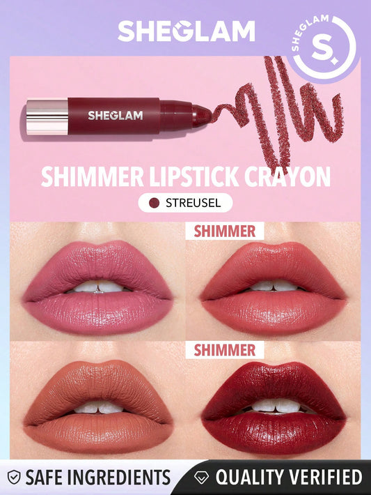 SHEGLAM Just Kissed Lipstick Crayon-Streusel