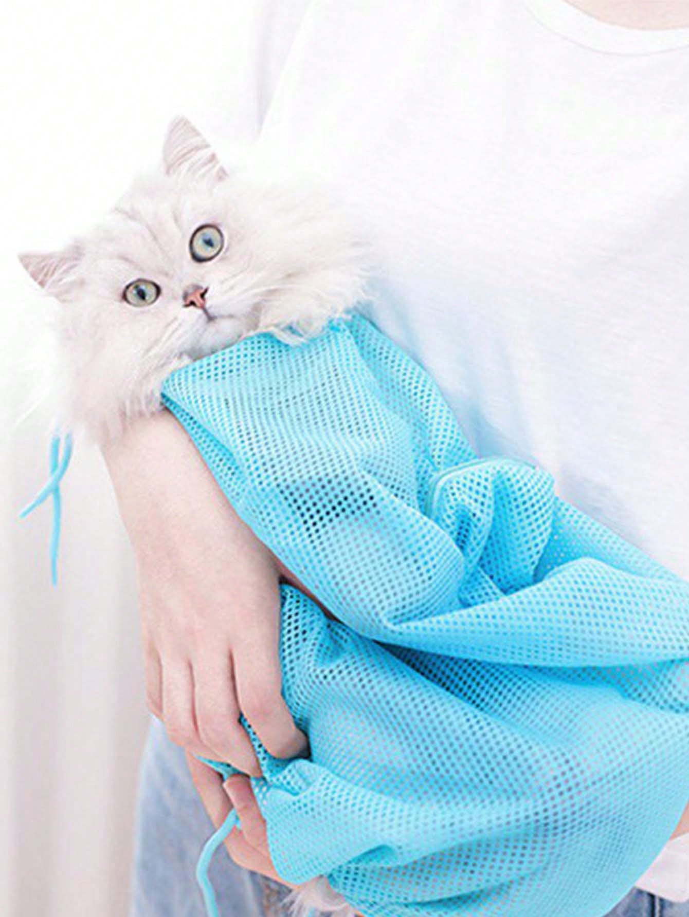 Cat Washing Bag - Multifunctional Cat Bathing, Grooming, Nail-trimming, Ear-cleaning Restraint Bag To Prevent Scratching