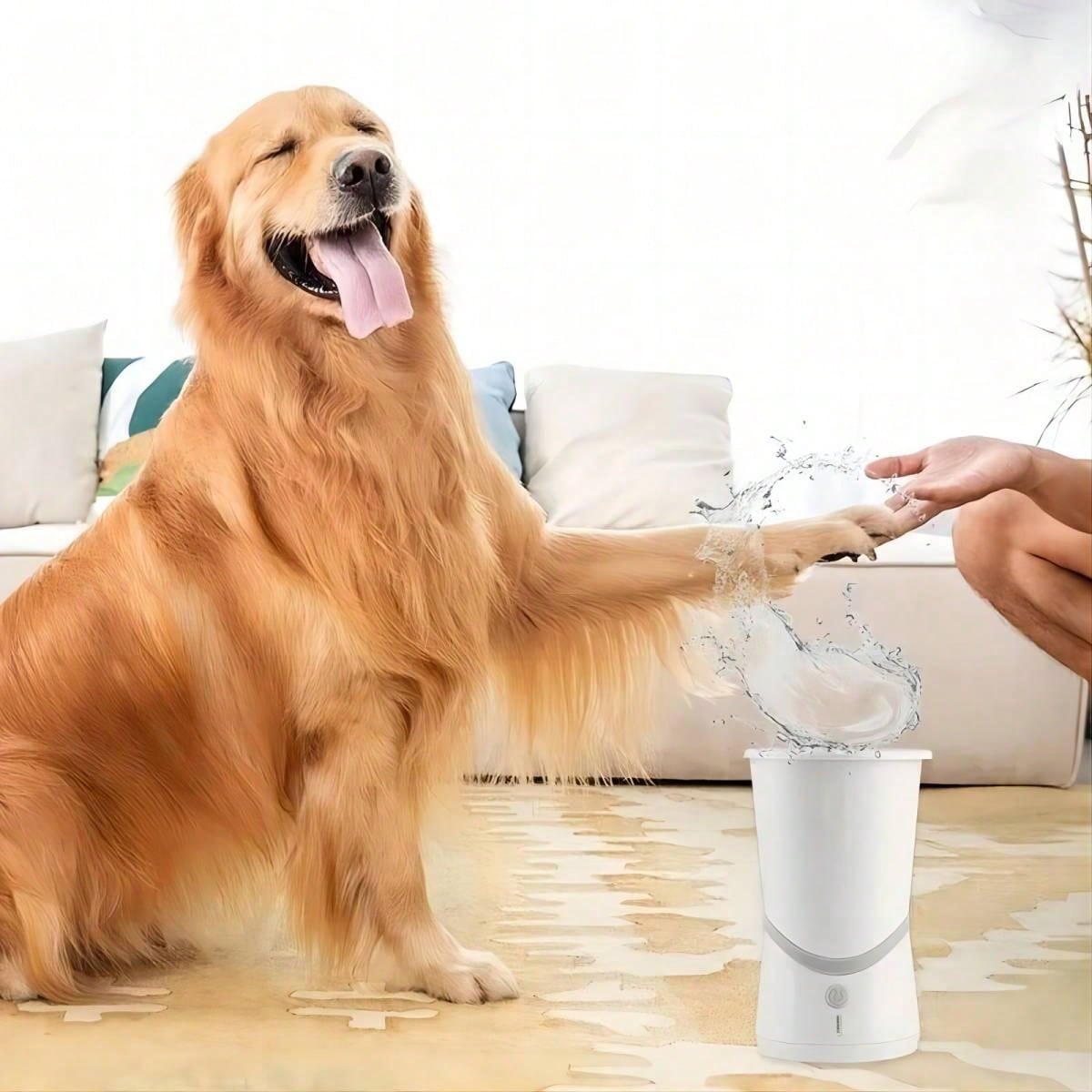 Intelligent Automatic Silicone Pet Foot Washer Dog Paw Cat Cleaner No-Rub Cleaning Massage Function Electric Pet Foot Washer Cup