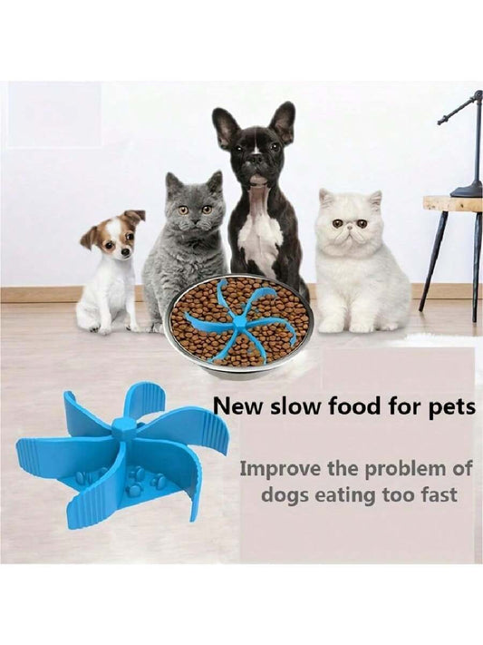 New Arrival Silicone Hexagon Food Divider Dog Slow Eating Mat Pet Eat Feeding Lick Pad With Suction For Animal Bathing Grooming  Random Color
