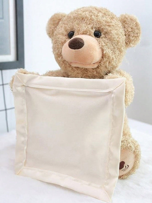 Plush Toy Of Bear That Can Cover Its Eyes And Play Hide And Seek With You, Interactive Talking Bear Doll For Fun