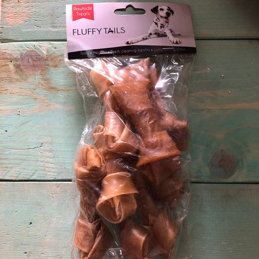 Rawhide Treats - Natural Knotted Bones - 8 pcs