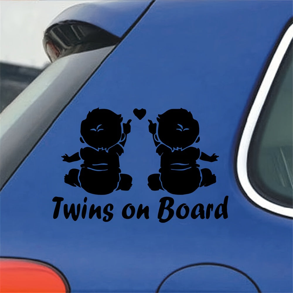 Car Sticker Twins Baby Car Decal
