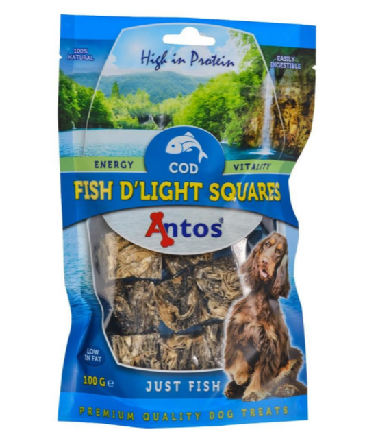 Antos - Fish D'light Squares 100g