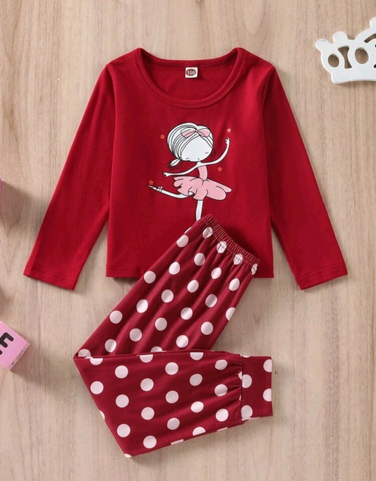 Toddler Girls Figure PJ Set