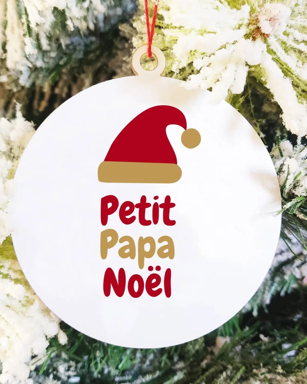 Typographic 2D Ball Petit Papa Noel
