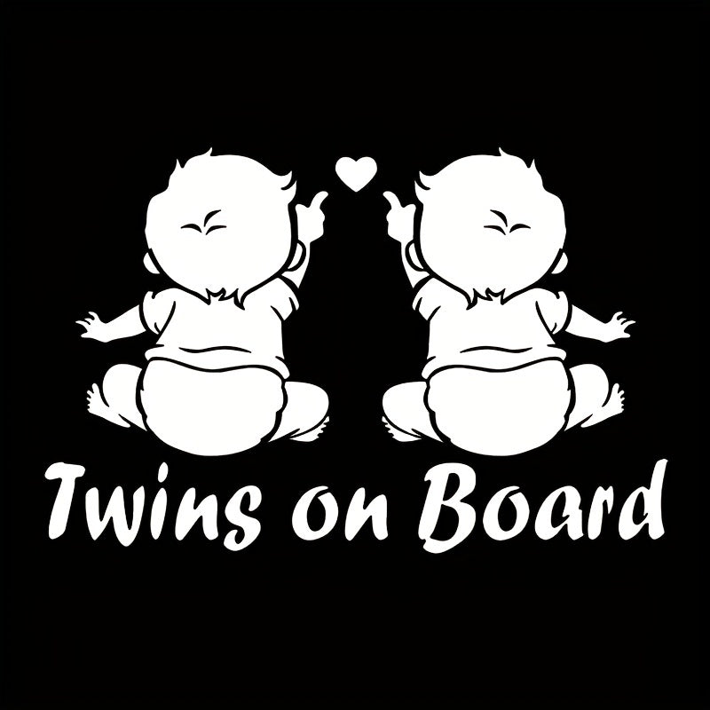 Car Sticker Twins Baby Car Decal