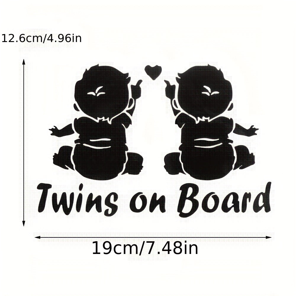 Car Sticker Twins Baby Car Decal