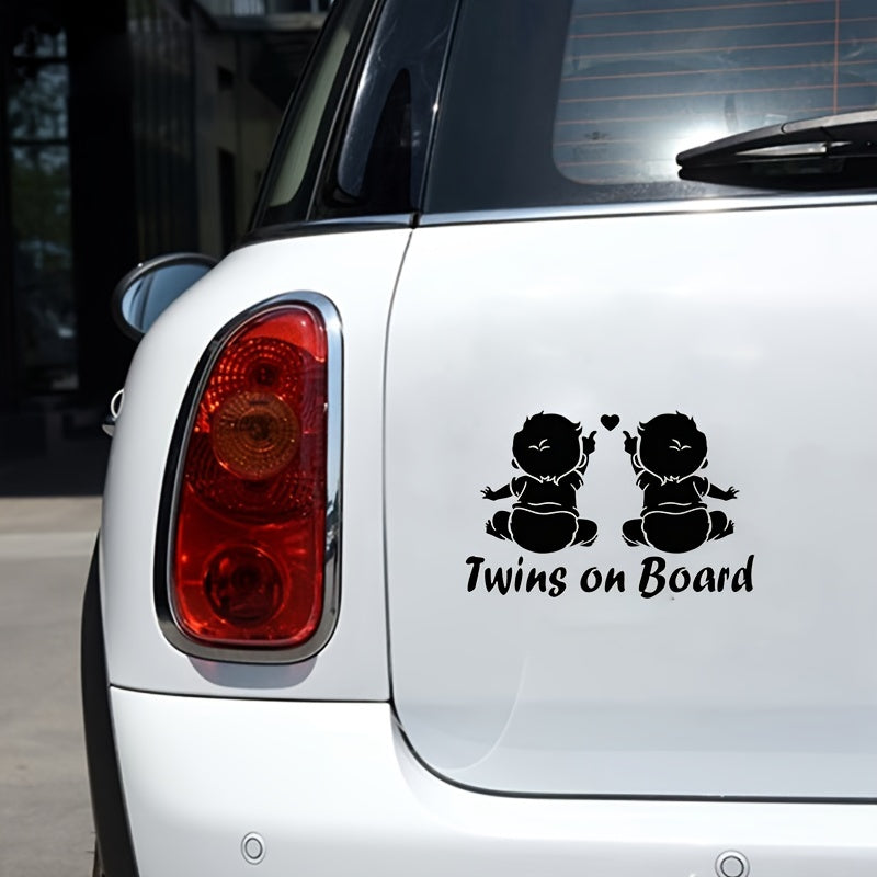 Car Sticker Twins Baby Car Decal