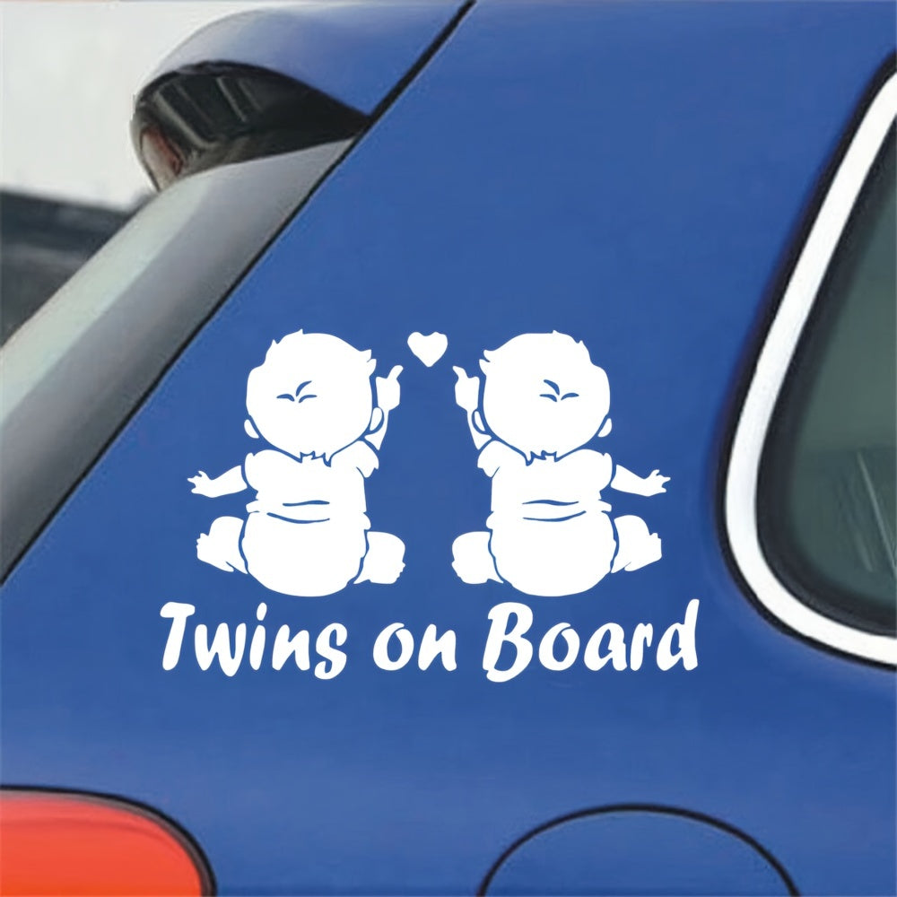 Car Sticker Twins Baby Car Decal