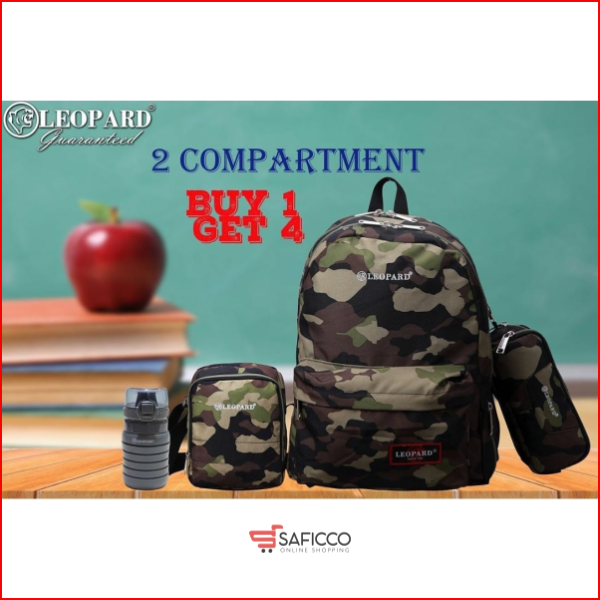 Army Bags to School Buy 1 get 4 (2 Compartment) - SAFICCO
